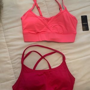 NWT Bebe Sport (sports bra) and F21 sports bra